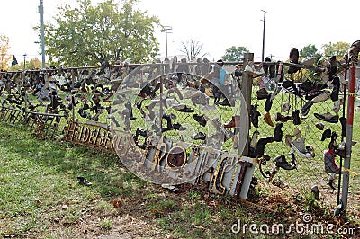 Sculpture at Heidelberg project Detroit Michigan USA Editorial Stock Photo